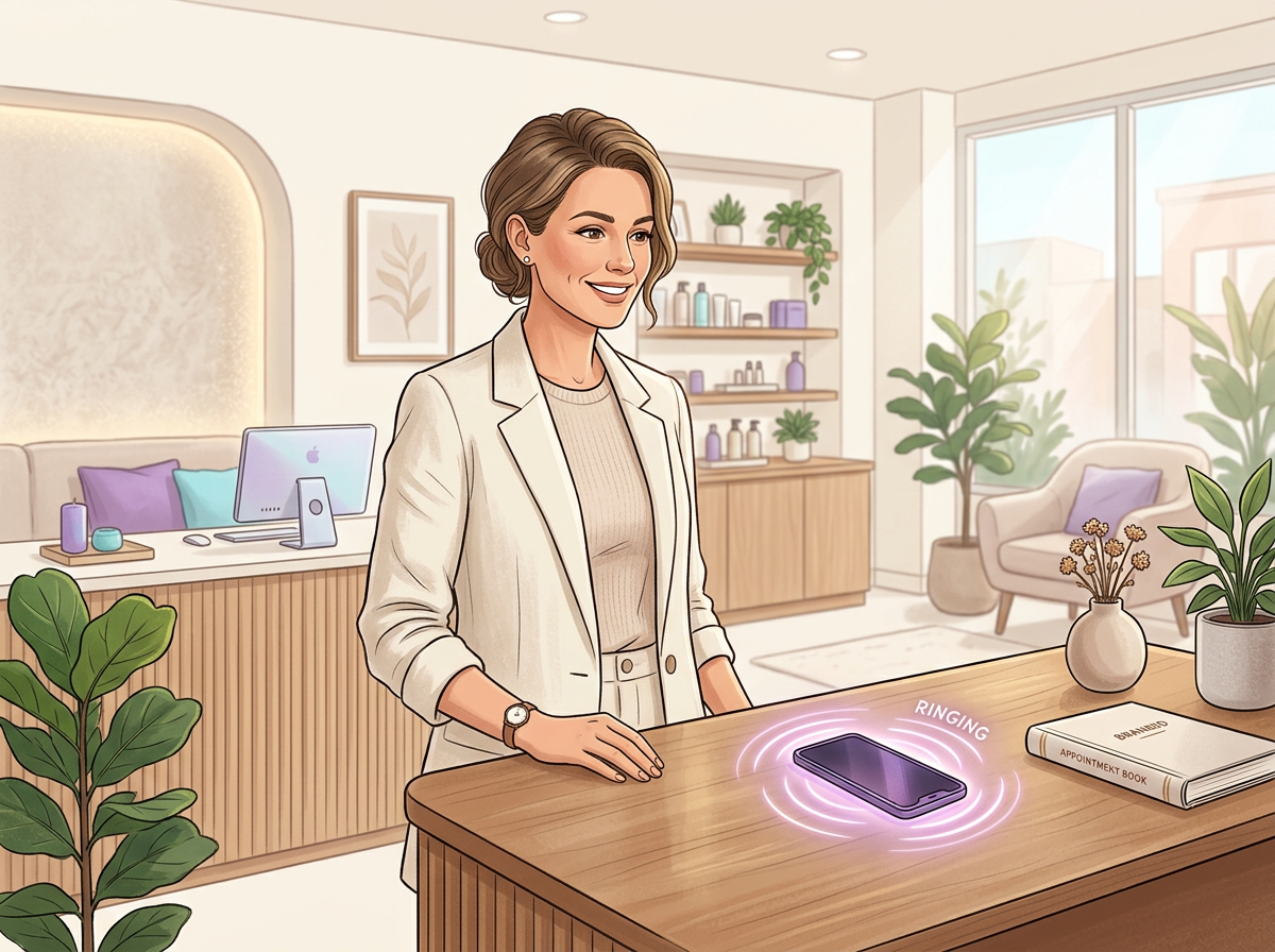 AI receptionist answering calls naturally