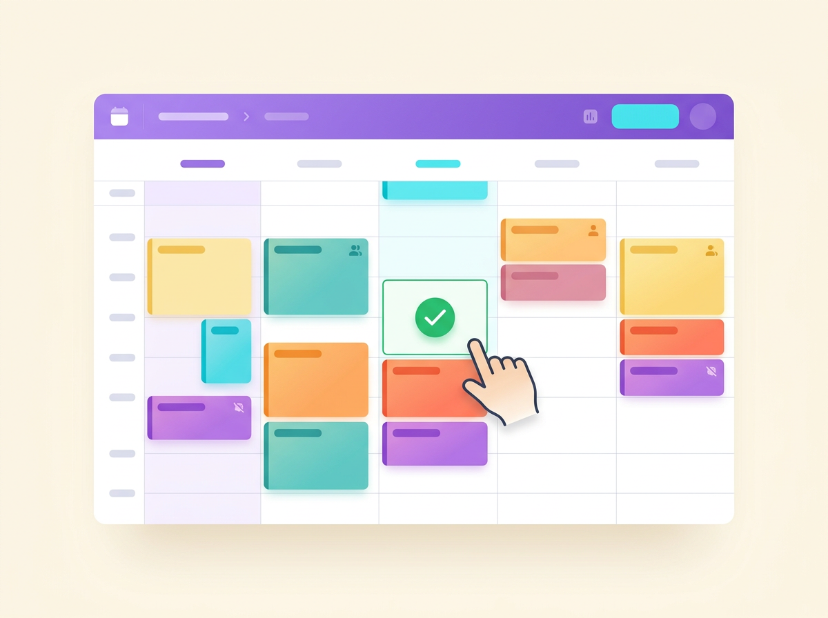 Automatic appointment booking on calendar