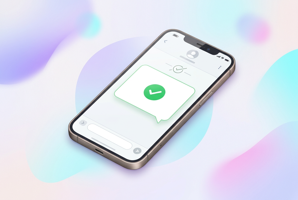 SMS confirmation on smartphone